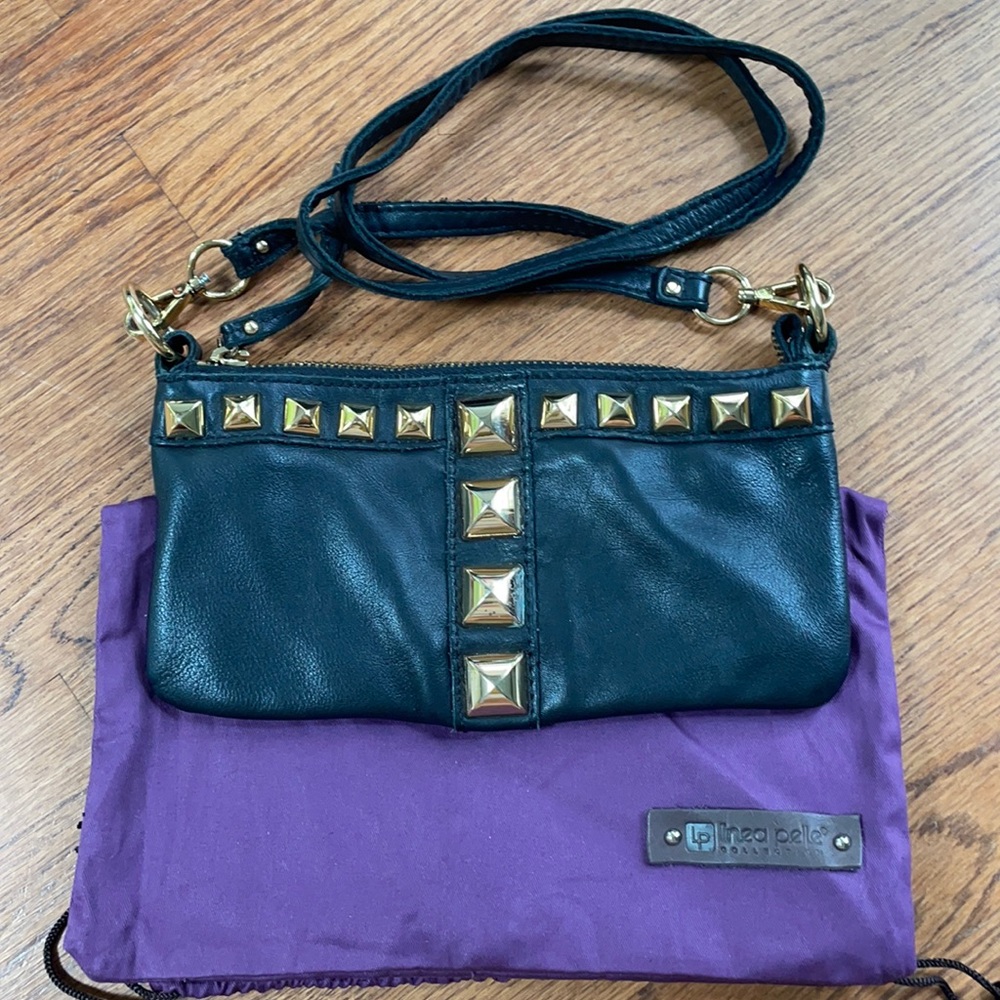 Linea Pelle studded crossbody bag